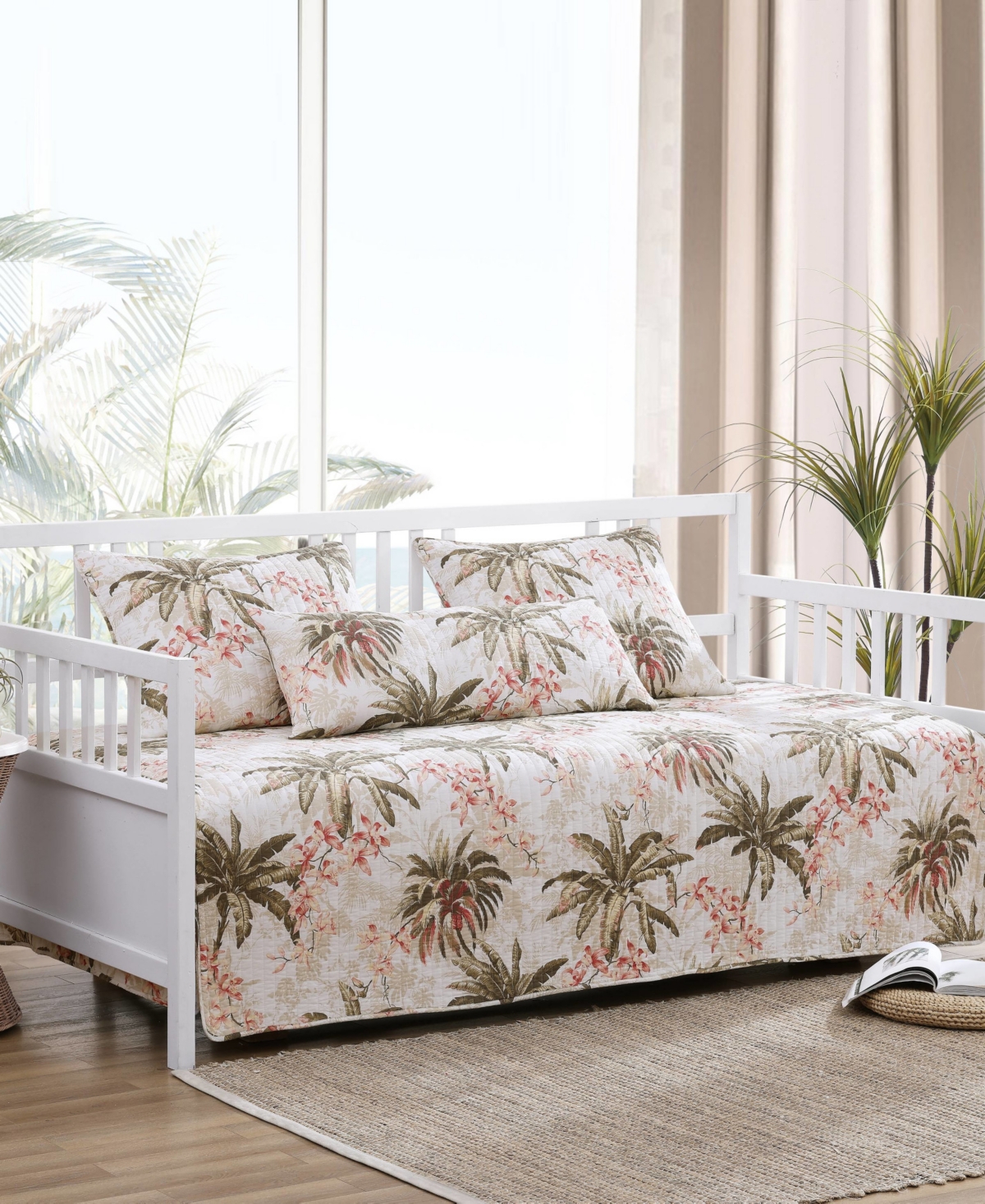 Tommy Bahama Home Bonny Cove 4 Piece Daybed Cover Set Bedding In White