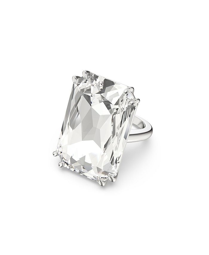 Swarovski Mesmera Cocktail Oversized Crystal Rhodium Plated Ring