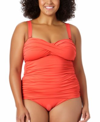 2 in 1 tankini top plus size