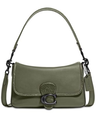 coach green snakeskin purse