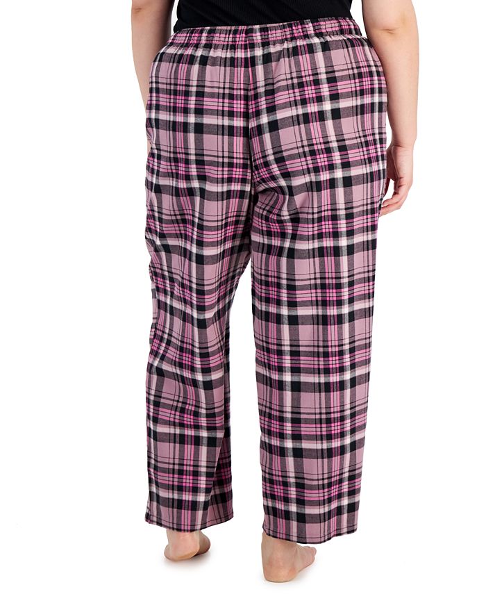 Jenni Plus Size Printed Wide-Leg Pajama Pants, Created for Macy's ...