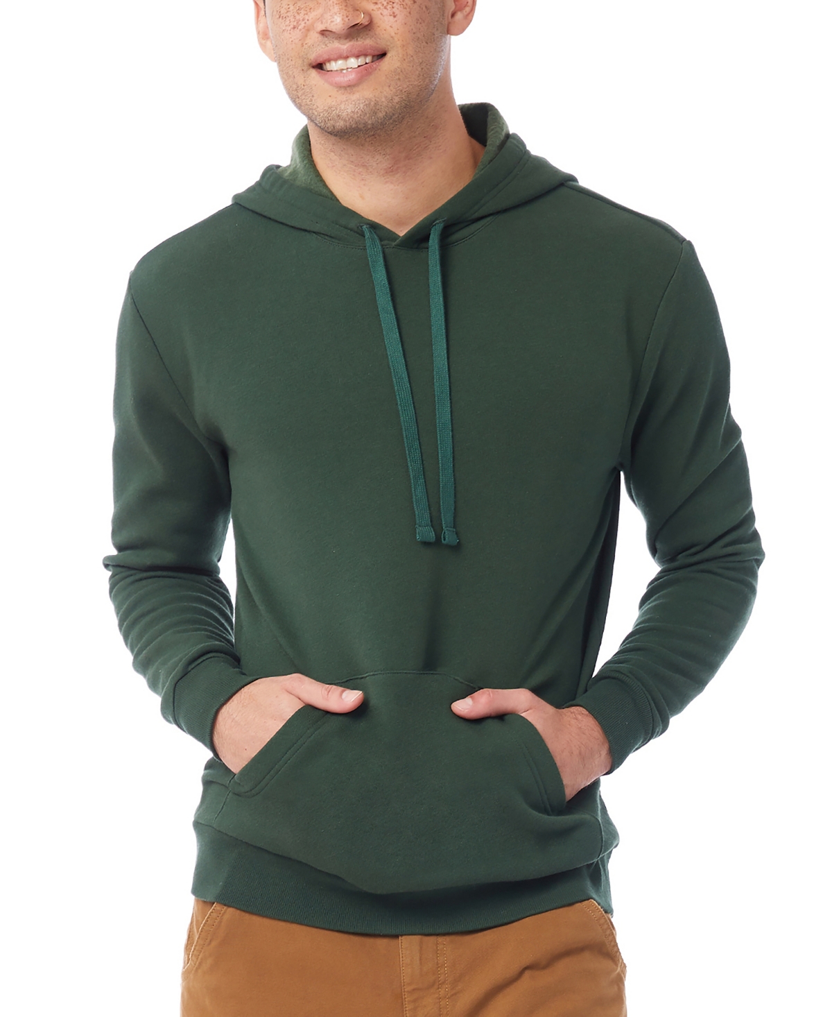 Shop Alternative Apparel Men's Cozy Pullover Hoodie In Varsity Green
