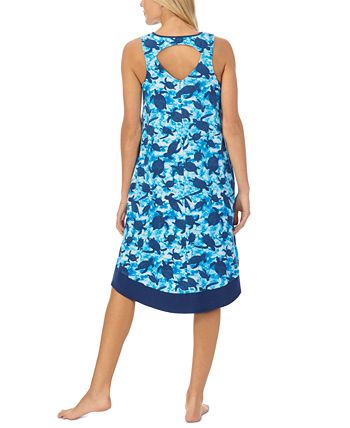 Cuddl Duds Women s Sleeveless Turtle Print Nightgown Macy s