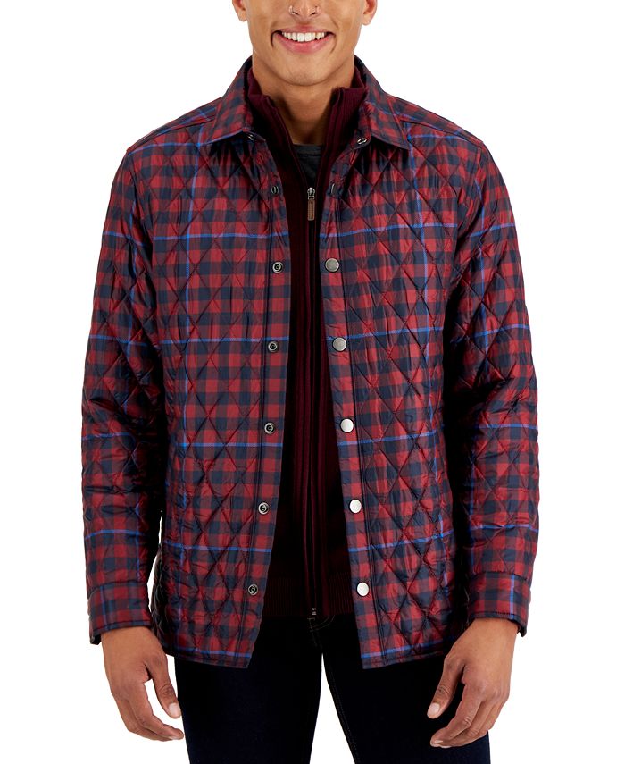 Club Room Men s Leo Quilted Shirt Jacket Created for Macy s Macy s