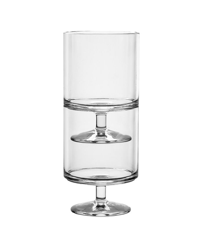 Abode Homewares Stacking Wine Premium Acrylic Goblet Glasses, Set of 6 - 9.30 oz
