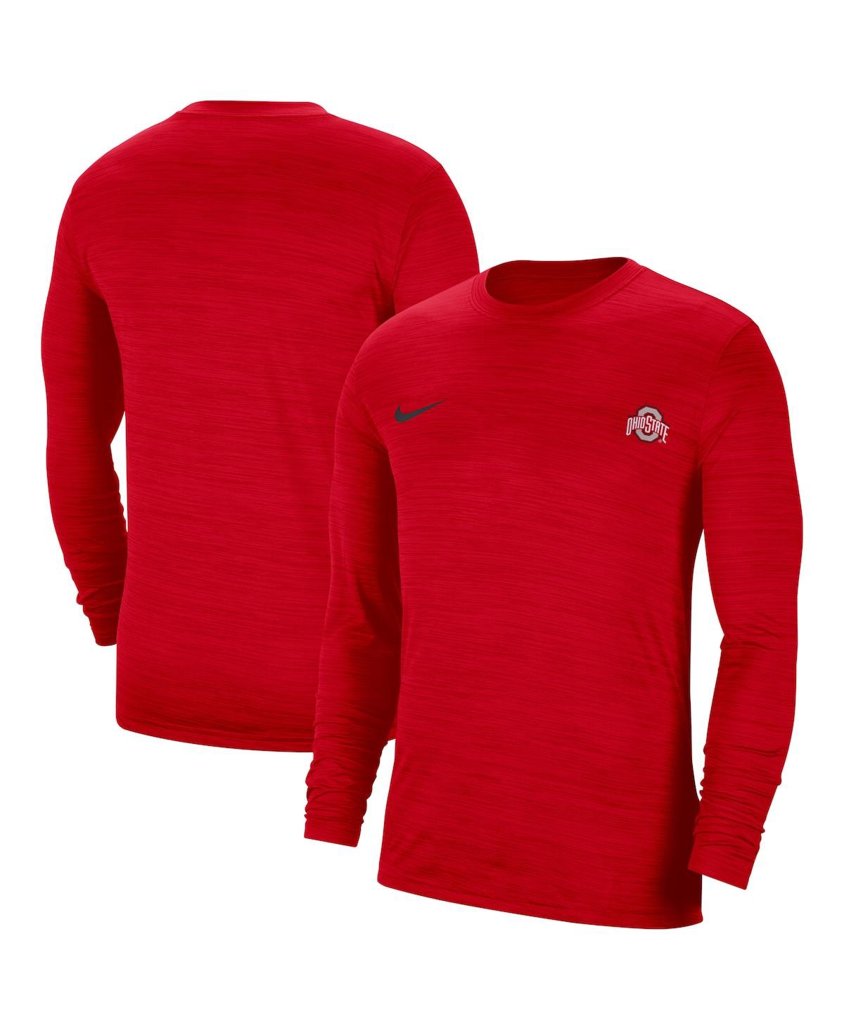 Men's Nike Scarlet Ohio State Buckeyes Velocity Legend Performance Long Sleeve T-shirt