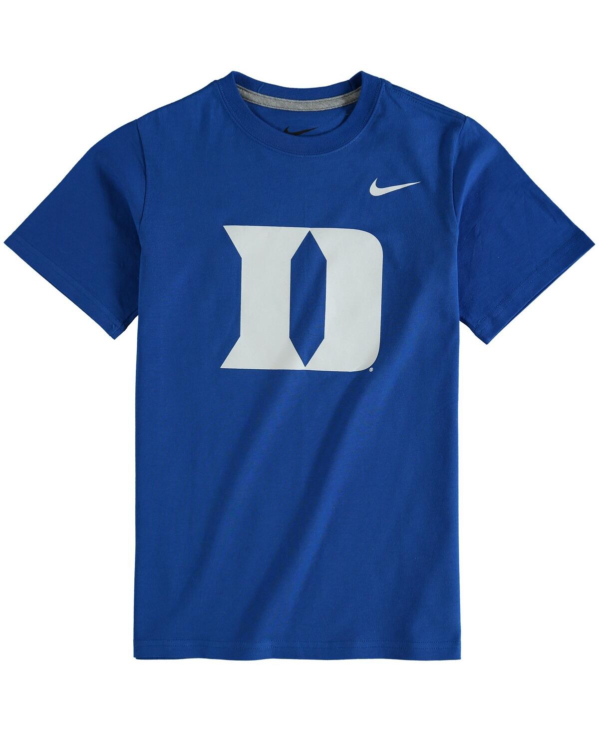 Nike Kids' Big Boys  Royal Duke Blue Devils Cotton Logo T-shirt