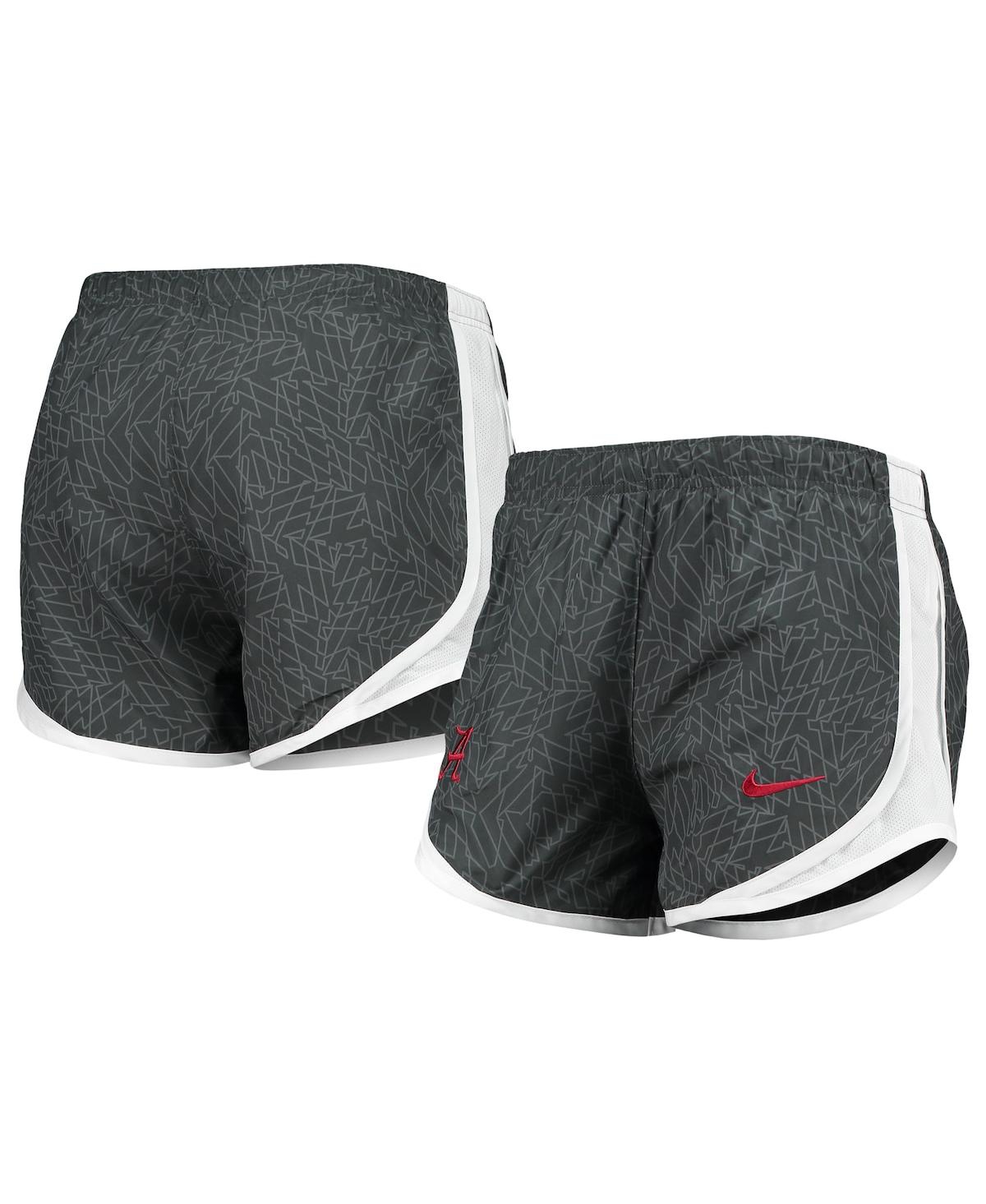 Women's Nike Charcoal, White Alabama Crimson Tide Performance Tempo Shorts
