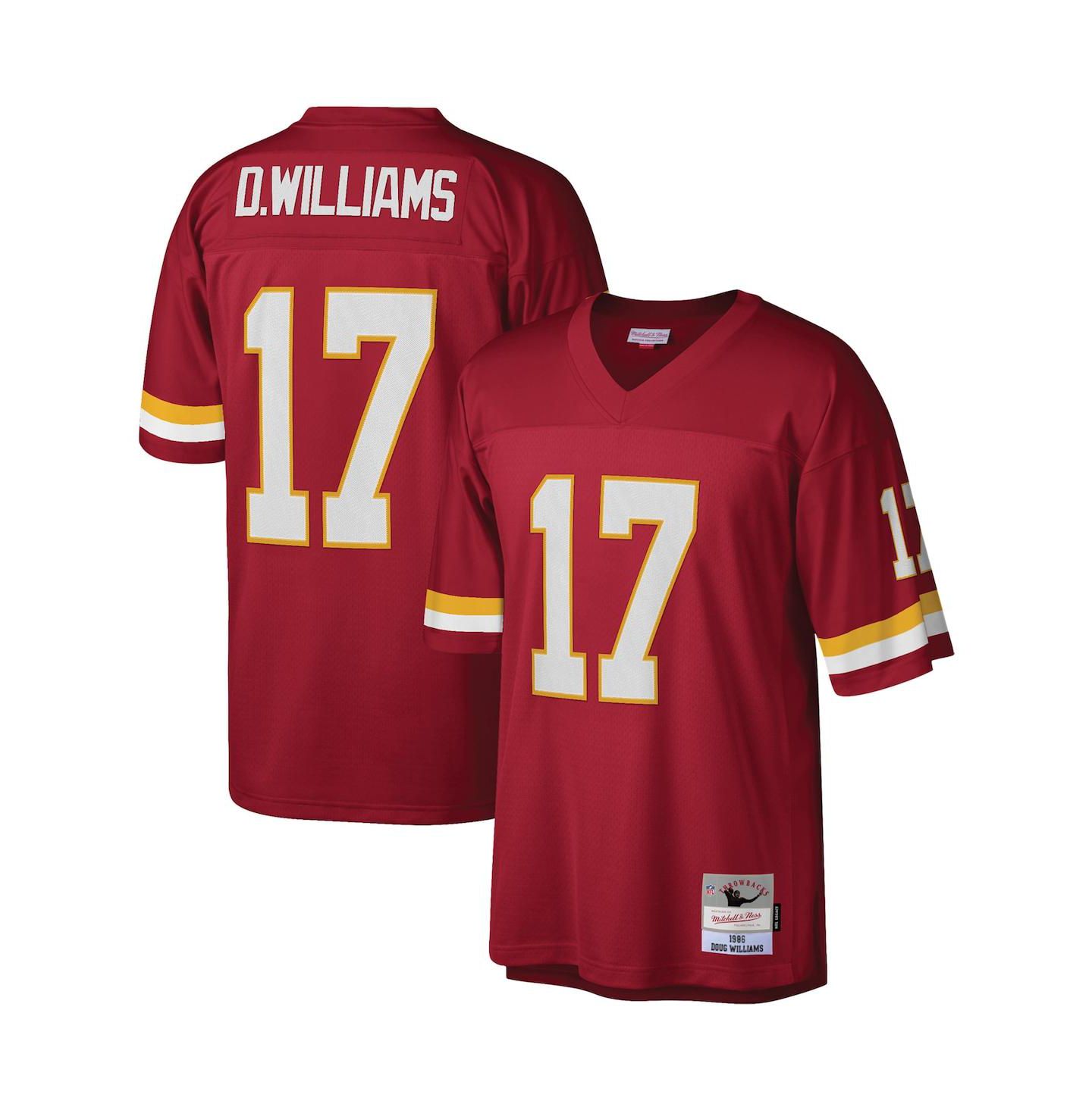 Мужской топ Mitchell & Ness Doug Williams Burgundy Washington Football Team Legacy Replica Jersey — фото 1