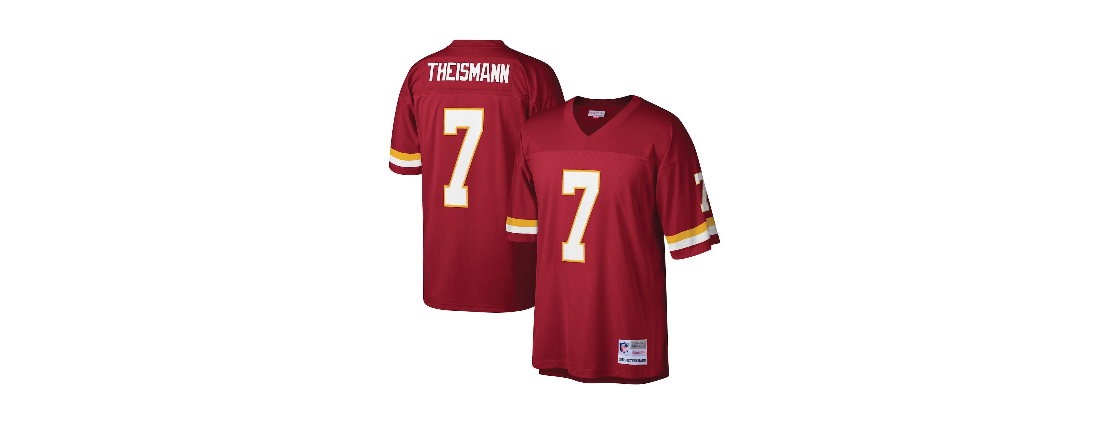 Men's Mitchell & Ness Joe Theismann Burgundy Washington Football Team Legacy Replica Jersey