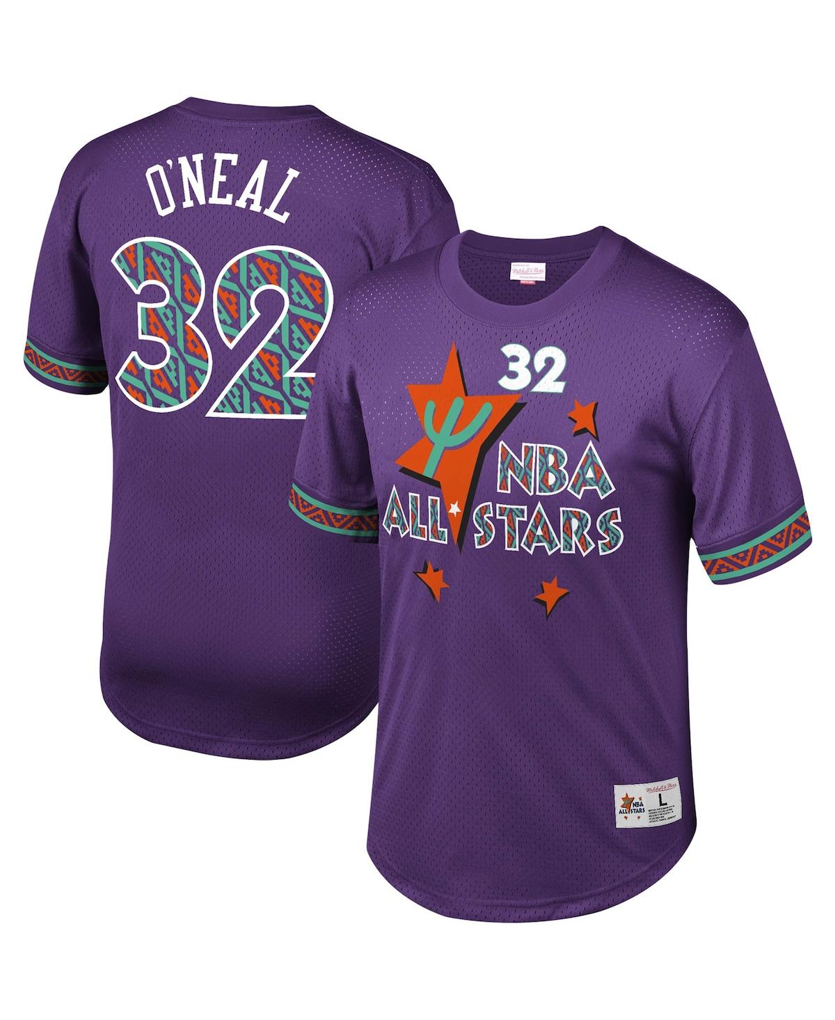 Shop Mitchell & Ness Men's  Shaquille O'neal Purple Nba Mesh T-shirt