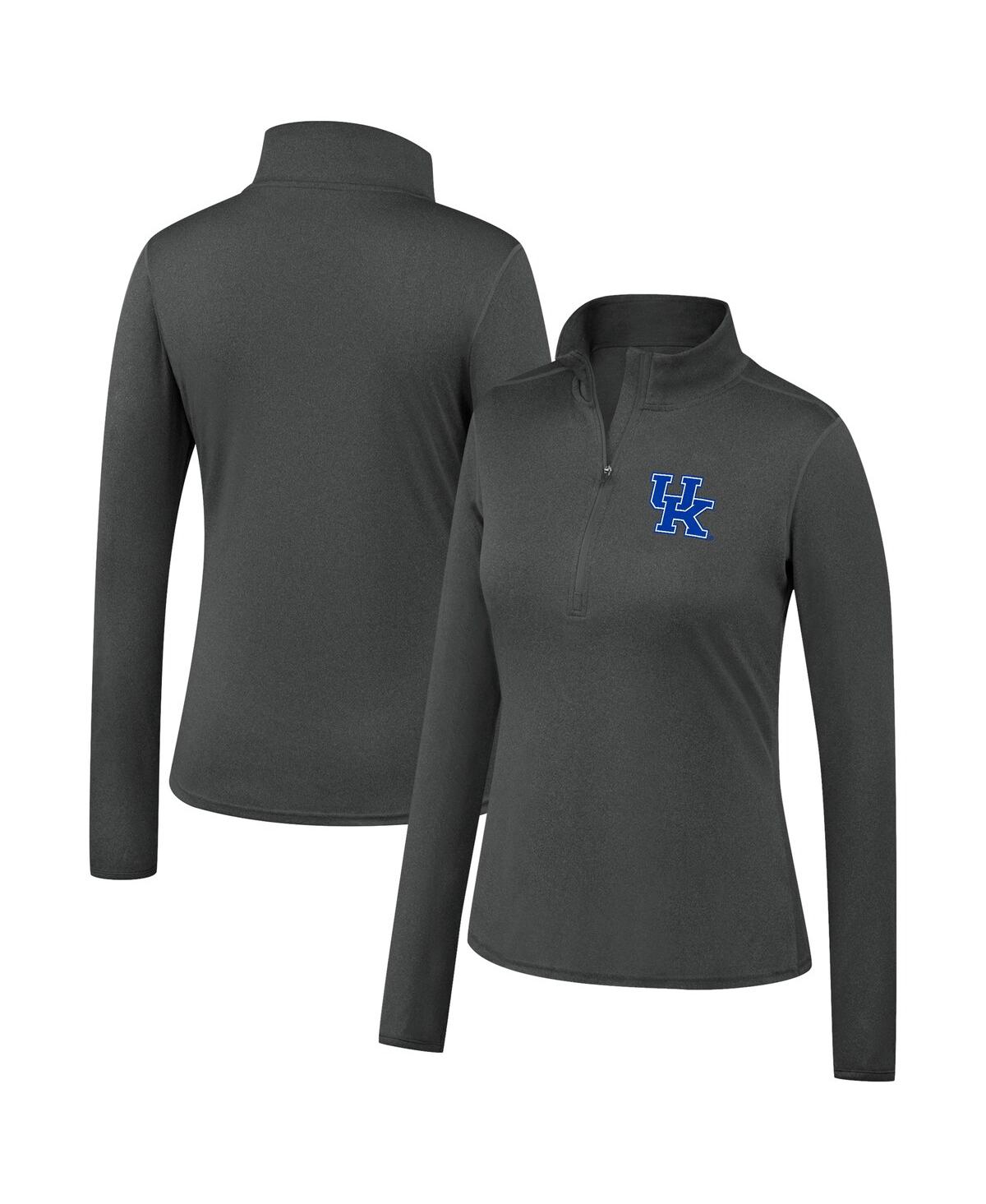 Women's Top of the WorldKentucky Wildcats Olympus Half-Zip Jacket - Heathered Charcoal