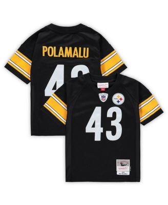 Toddler Boys and Girls Troy Polamalu Black Pittsburgh Steelers 2005 Retired Legacy Jersey