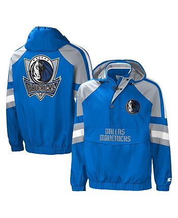 Starter Men s Blue Gray Dallas Mavericks The Pro II Half Zip