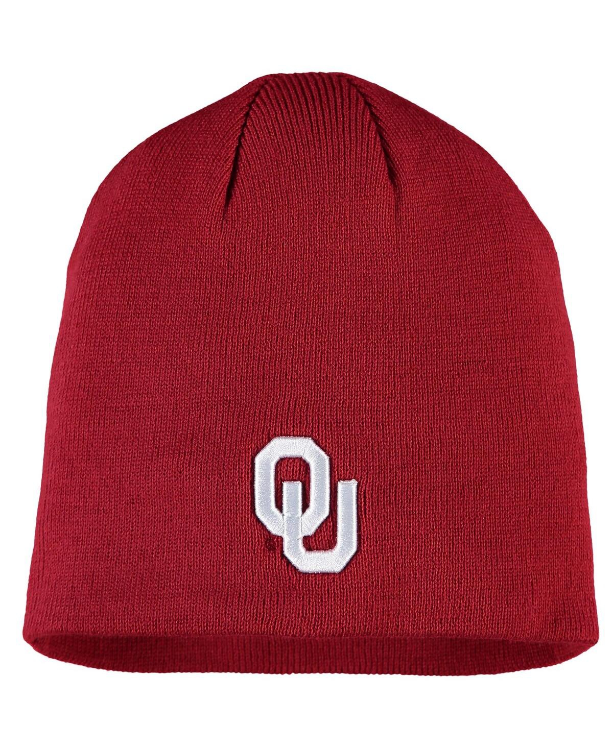 Top Of The World Men's  Crimson Oklahoma Sooners Ezdozit Team Color Knit Beanie In Crimson