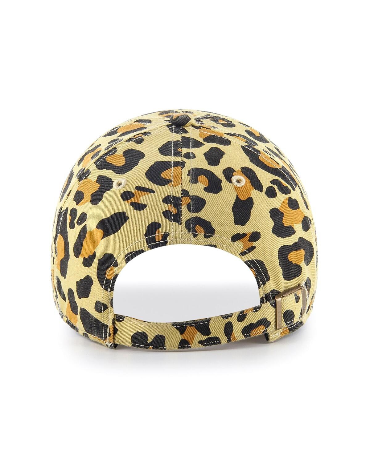 47 Brand Women's '47 Chicago Cubs Tan Bagheera Cheetah Clean Up Adjustable Hat In Tan