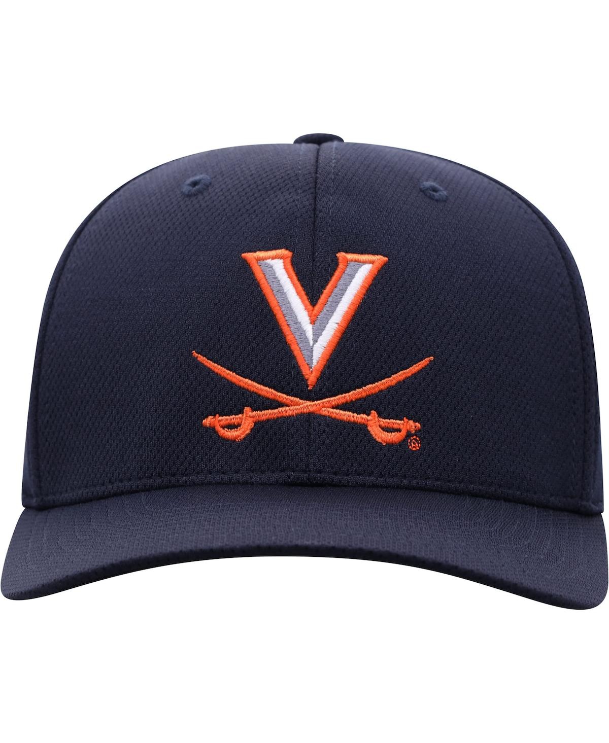 Shop Top Of The World Men's  Navy Virginia Cavaliers Reflex Logo Flex Hat