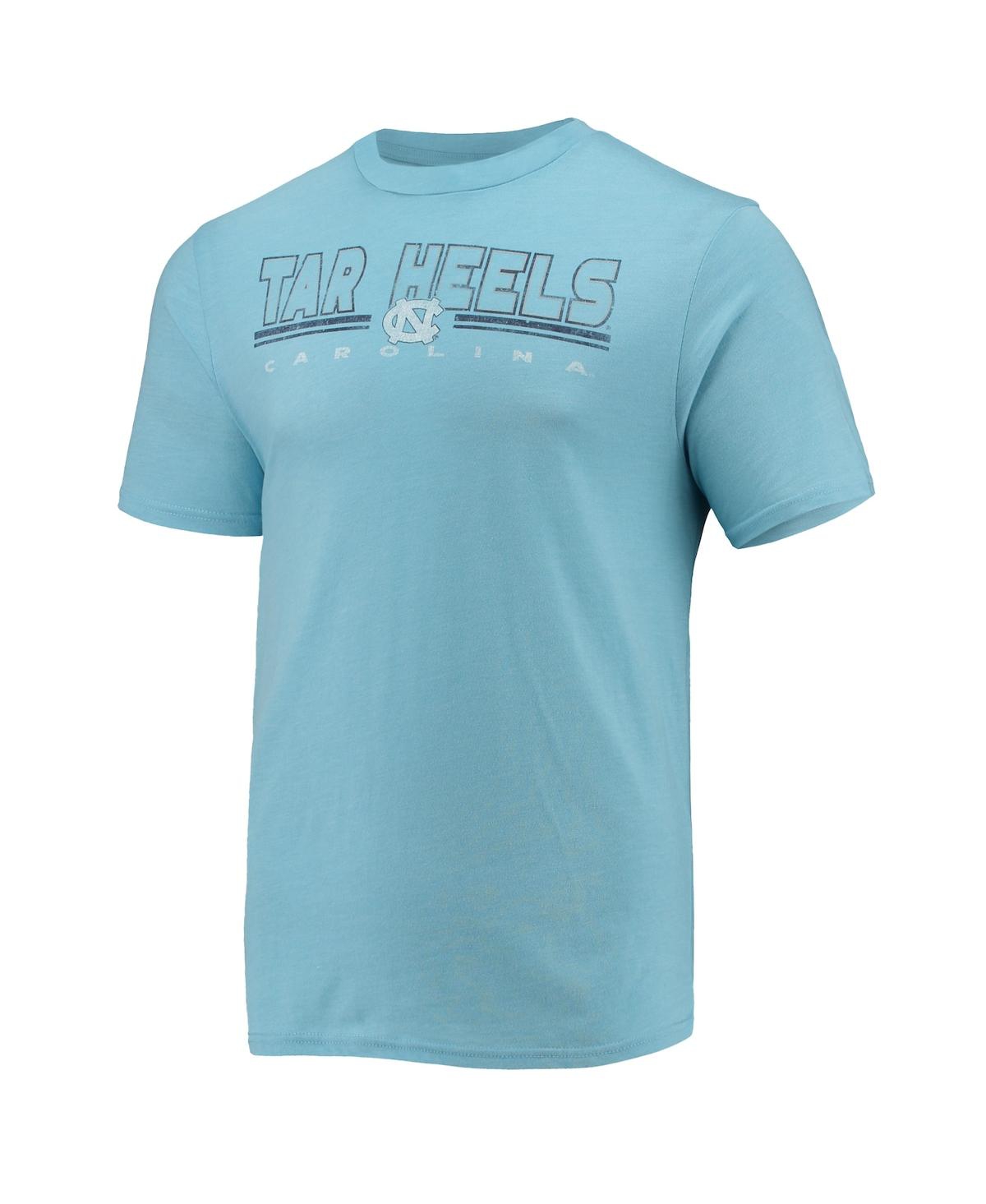 Shop Concepts Sport Men's  Heathered Charcoal, Carolina Blue North Carolina Tar Heels Meter T-shirt And Pa In Heathered Charcoal,carolina Blue