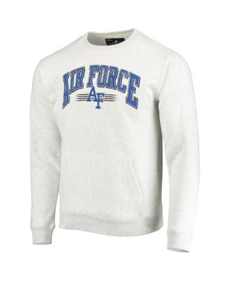 Men's Heathered Gray Air Force Falcons Upperclassman Pocket Pullover Sweatshirt