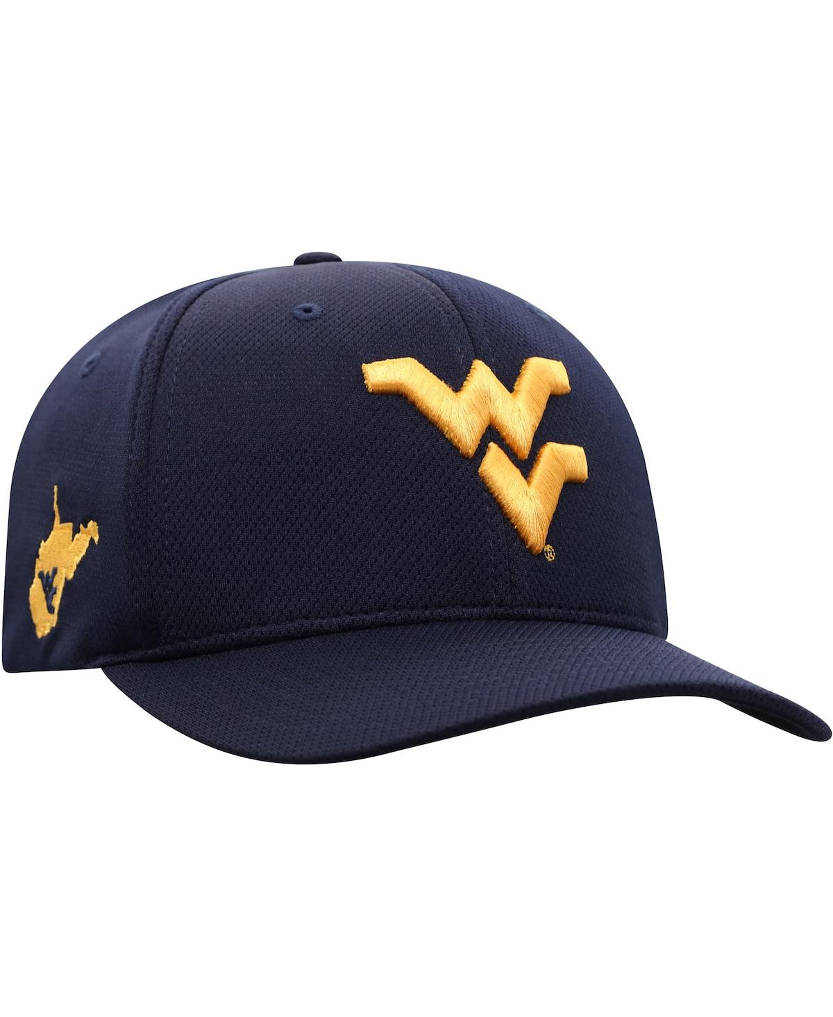 Top Of The World Navy West Virginia Mountaineers Reflex Logo Flex Hat In Navy