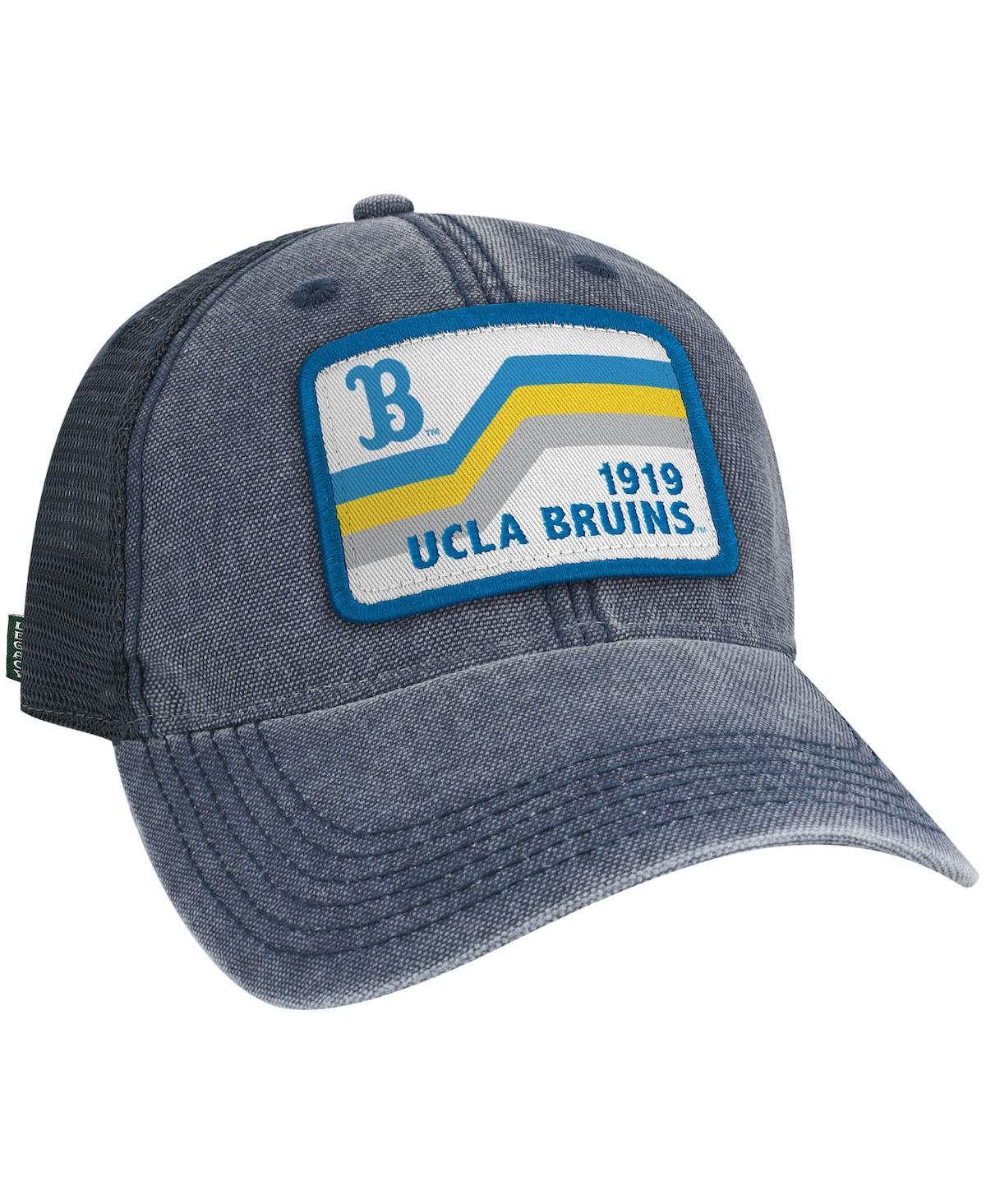 LEGACY ATHLETIC MEN'S NAVY UCLA BRUINS SUN & BARS DASHBOARD TRUCKER SNAPBACK HAT 