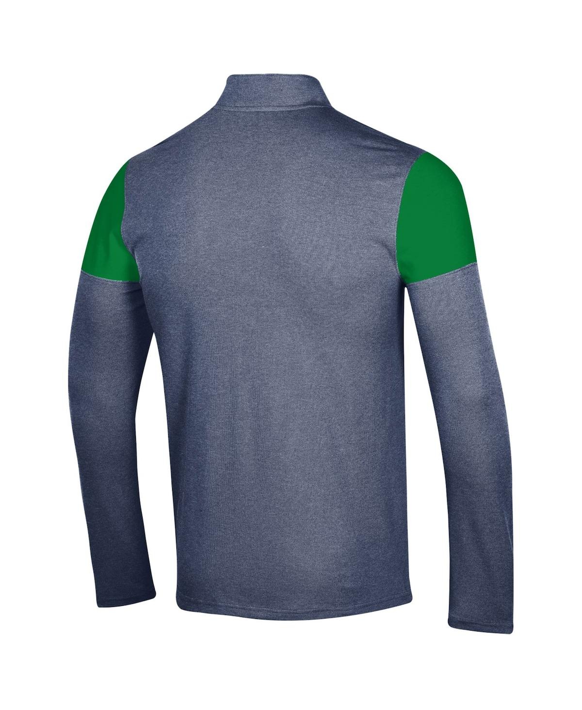 Men's Under ArmourNotre Dame Fighting Irish Gameday Tri-Blend Quarter-Zip Jacket - Navy