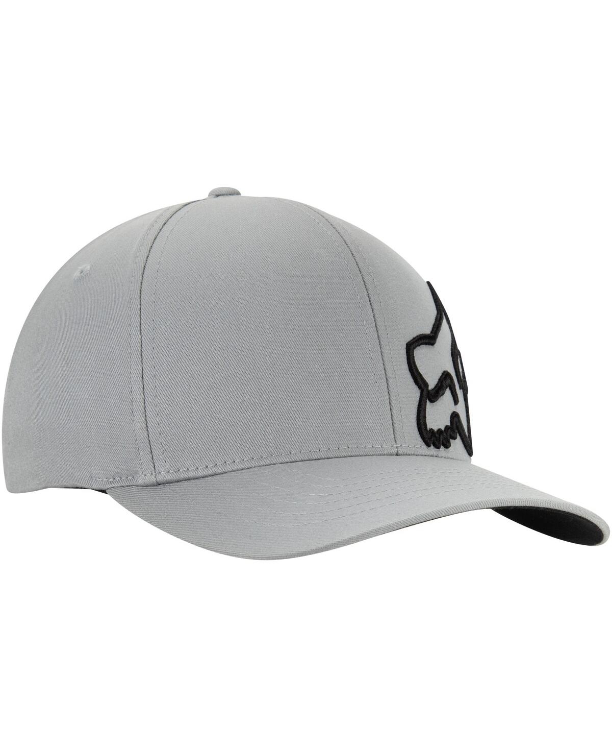 Shop Fox Men's Gray  Racing Flex 45 Flexfit Hat