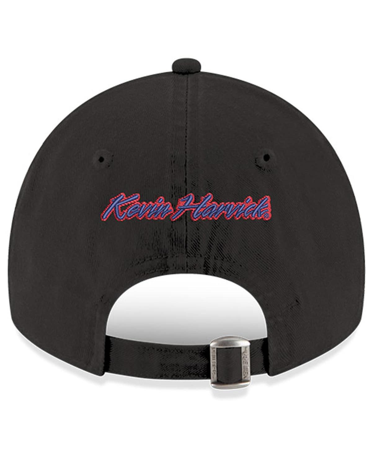 NEW ERA MEN'S NEW ERA BLACK KEVIN HARVICK 9TWENTY ENZYME WASHED ADJUSTABLE HAT 