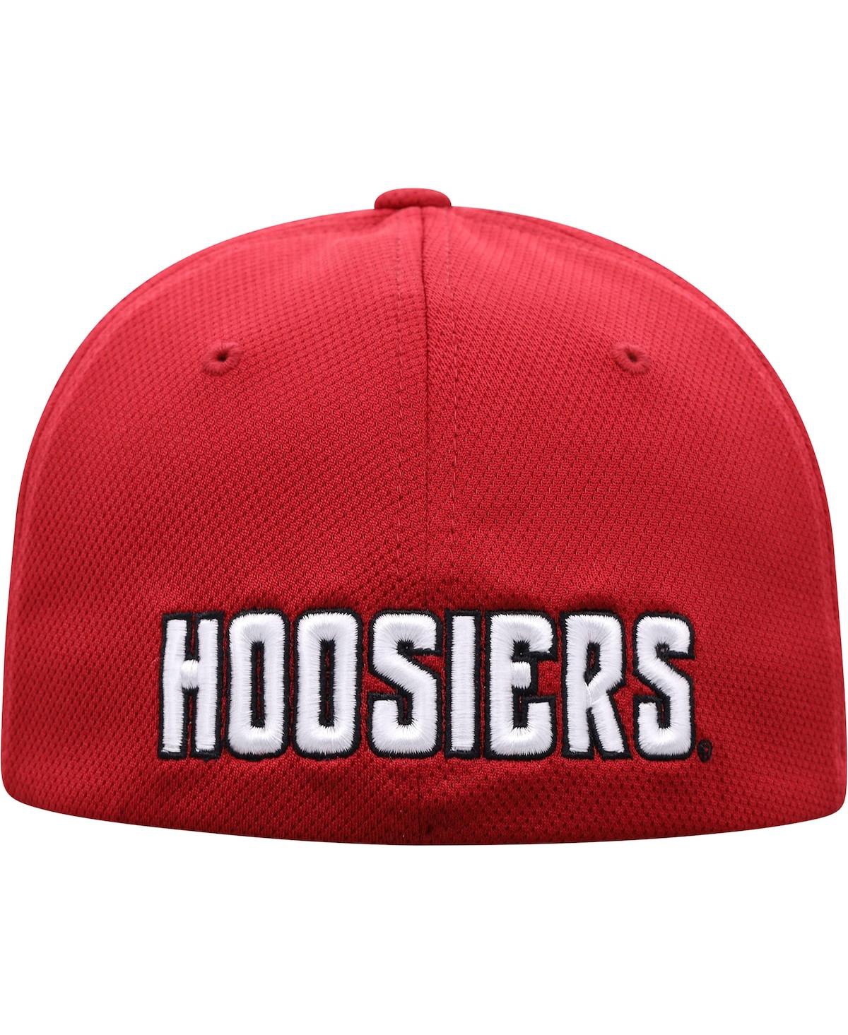 Shop Top Of The World Men's  Crimson Indiana Hoosiers Reflex Logo Flex Hat