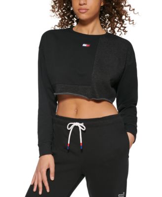 Tommy hilfiger cropped sweatshirt sale