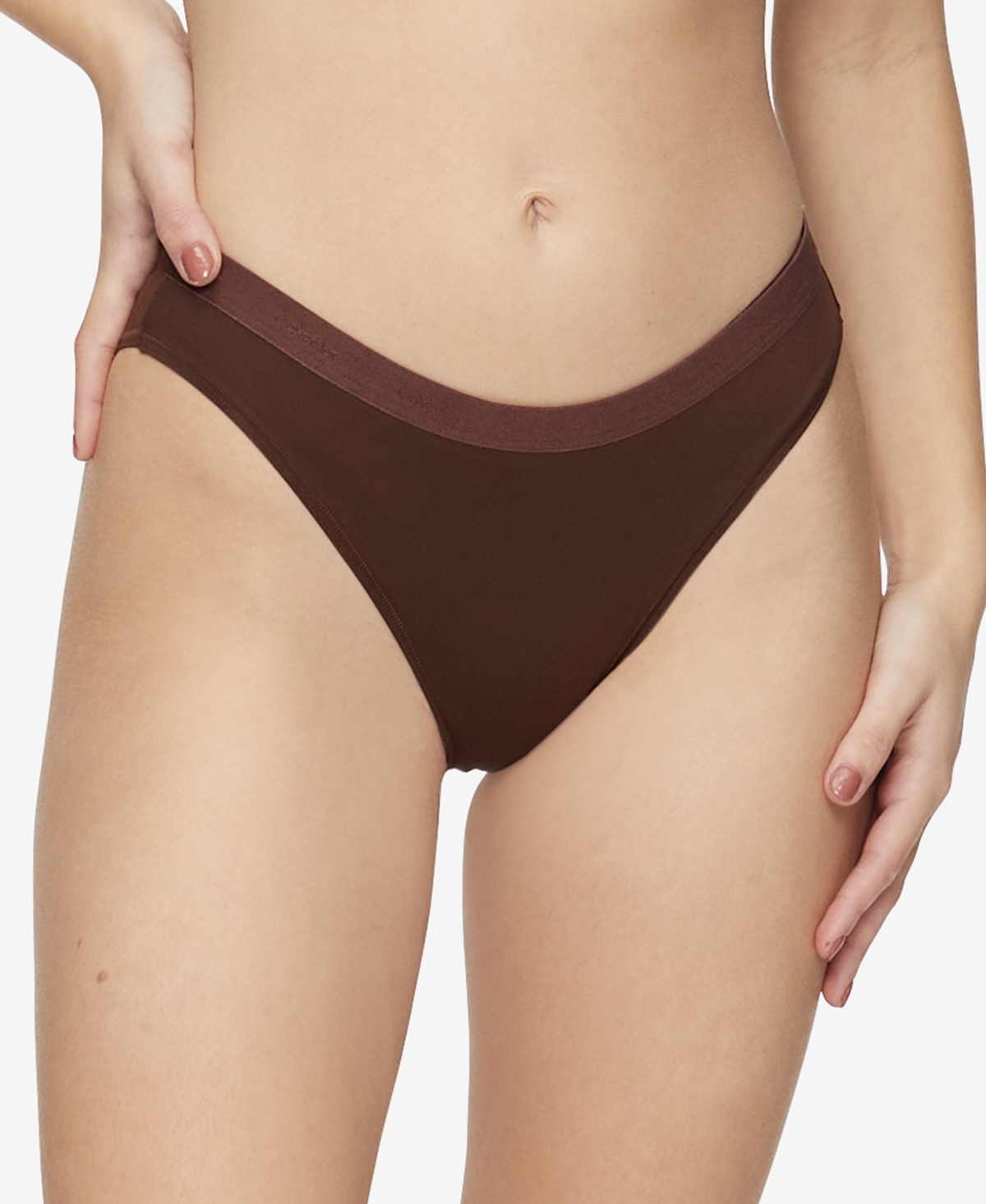 Shop Calvin Klein Women's Form To Body Bikini Underwear Qf6761 In Umber