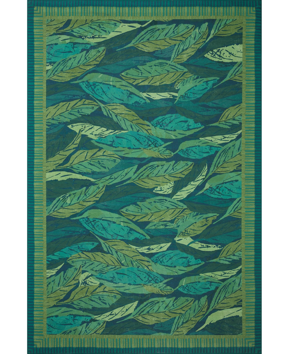 Justina Blakeney Pisolino Pso-04 5' x 7'6in Outdoor Area Rug - Teal, Aqua