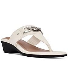 Calistaa Thong Wedge Sandals, Created for Macy's