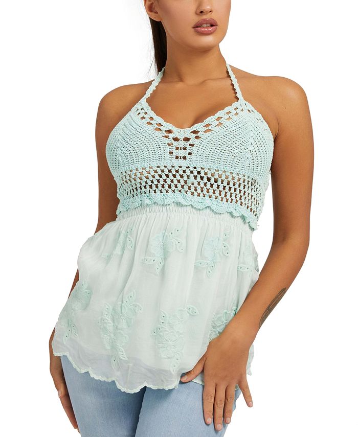 Guess halter top sales