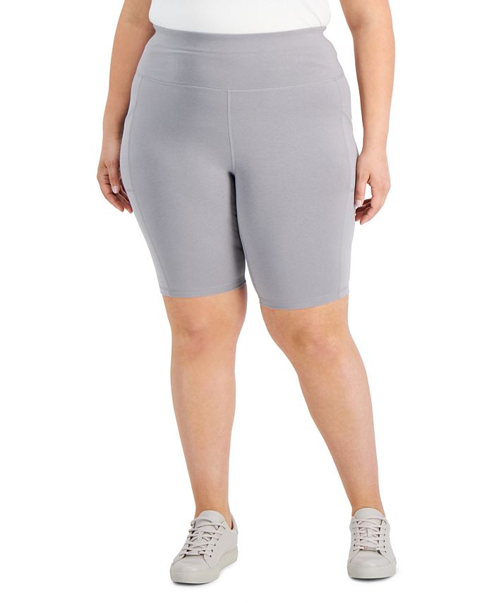 ID Ideology Ideology Plus Size Bike Shorts, Created for Macy's - Macy's