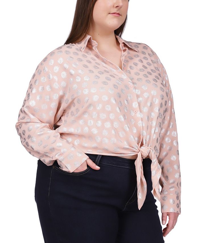 Michael kors plus 2025 size logo shirt
