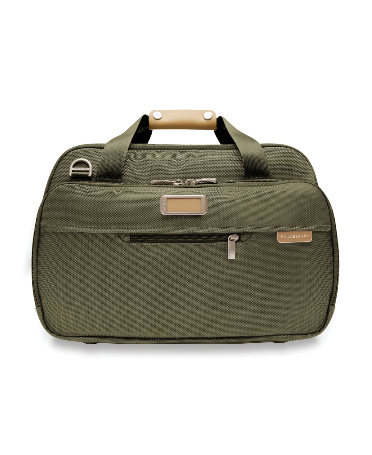 Shop Briggs & Riley Baseline Expandable Cabin Bag In Olive