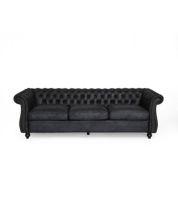 Black store tufted sofa