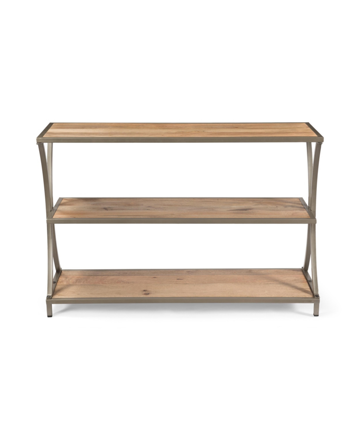 Noble House Kimball Modern Industrial Handcrafted Console Table In Natural