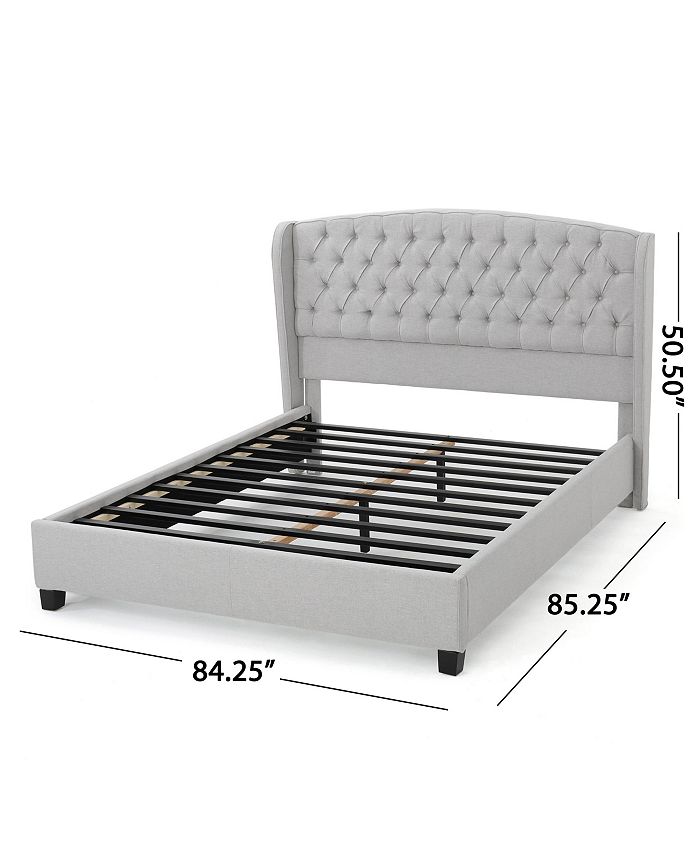 Noble House Virago FullyUpholstered LowProfile Contemporary Platform