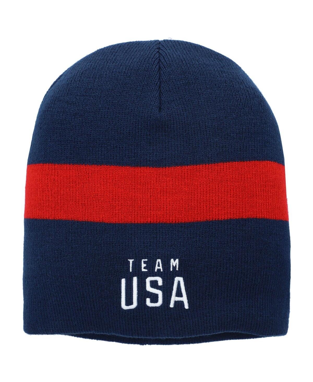 Outerstuff Kids' Big Boys Navy Team Usa Stripe Knit Hat