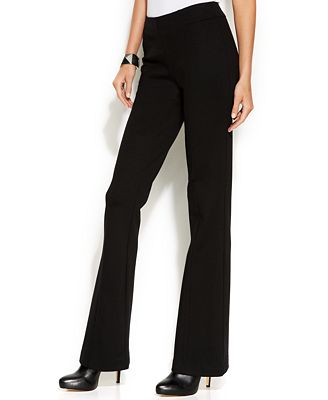 INC International Concepts Curvy-Fit Ponte Bootcut Pants - Pants
