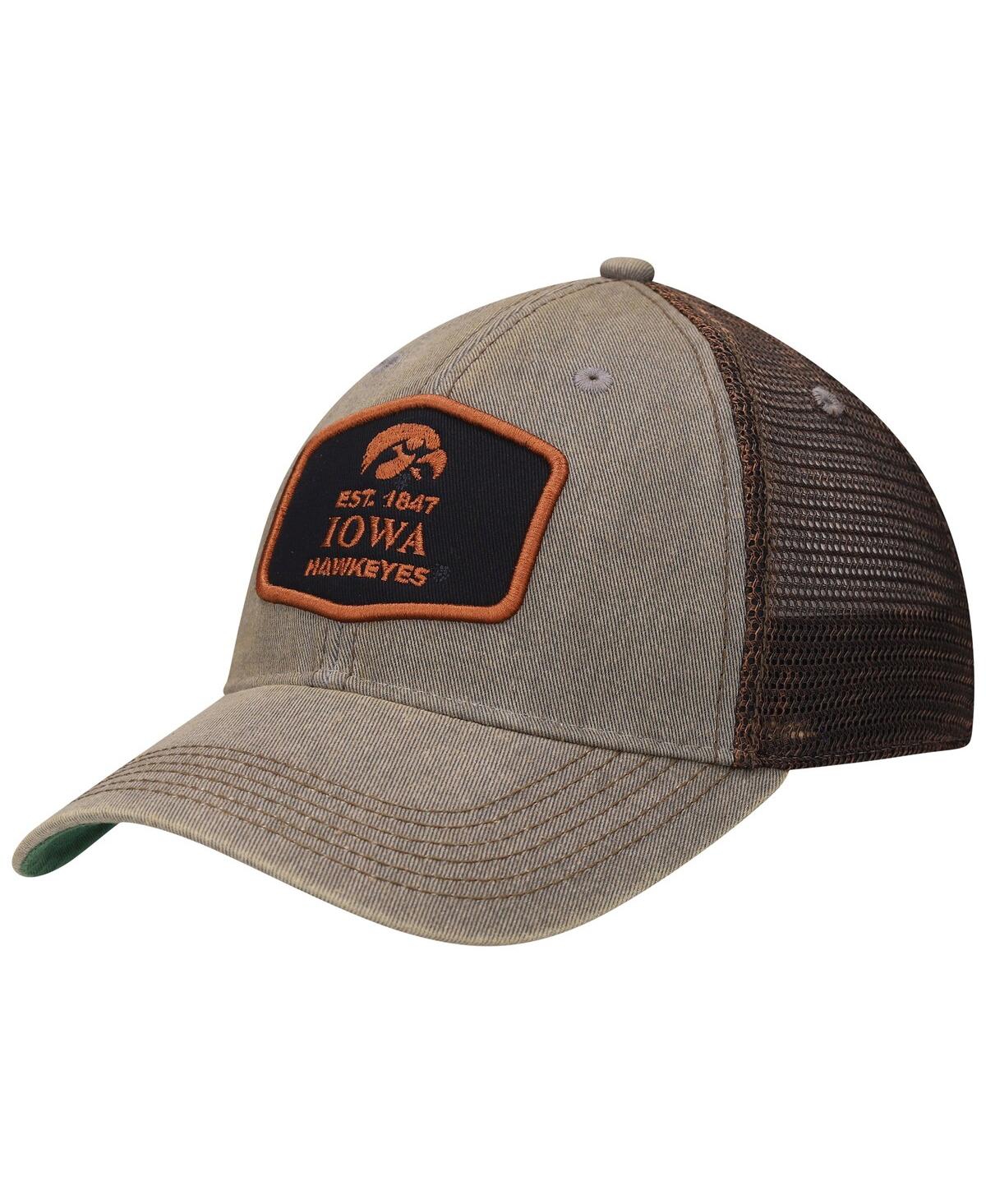 Shop Legacy Athletic Men's Gray Iowa Hawkeyes Legacy Practice Old Favorite Trucker Snapback Hat