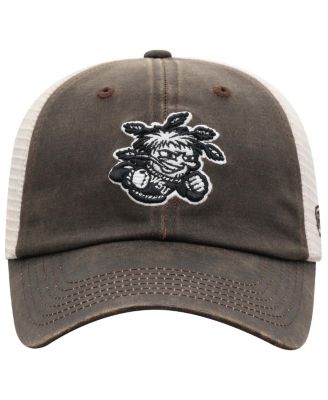 Men's Brown Wichita State Shockers Scat Mesh Trucker Snapback Hat