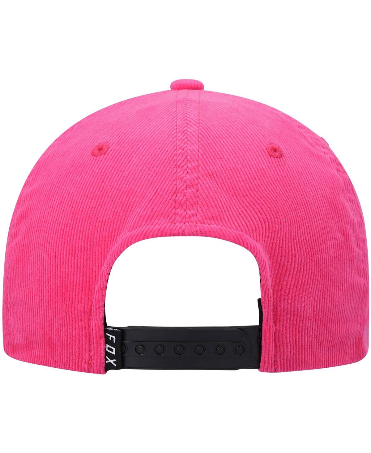 Shop Fox Men's Pink  Racing Brushed Snapback Hat