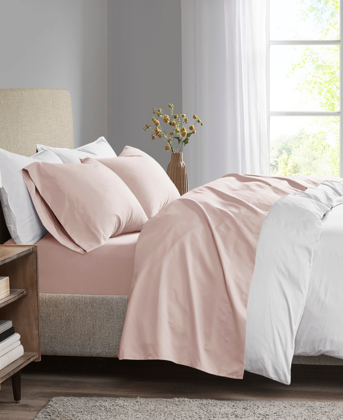 Madison Park 3M-Microcell Solid 4-Pc. Sheet Set