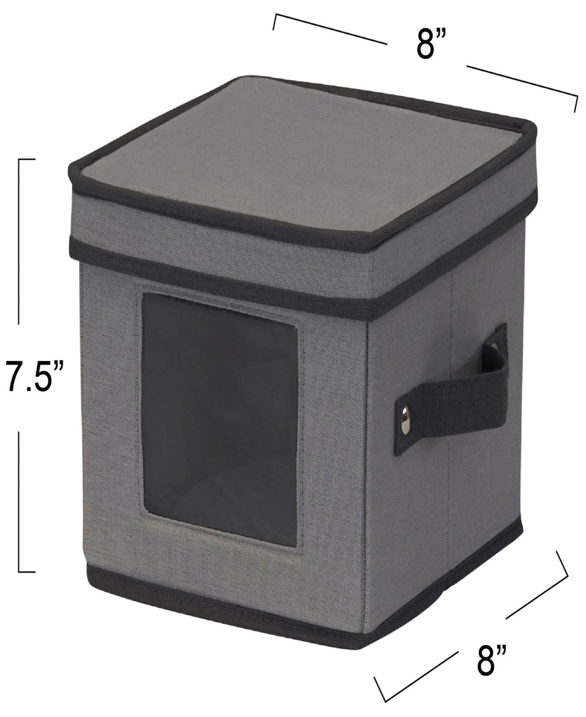Shop Household Essentials Saucer Storage Box In Gray