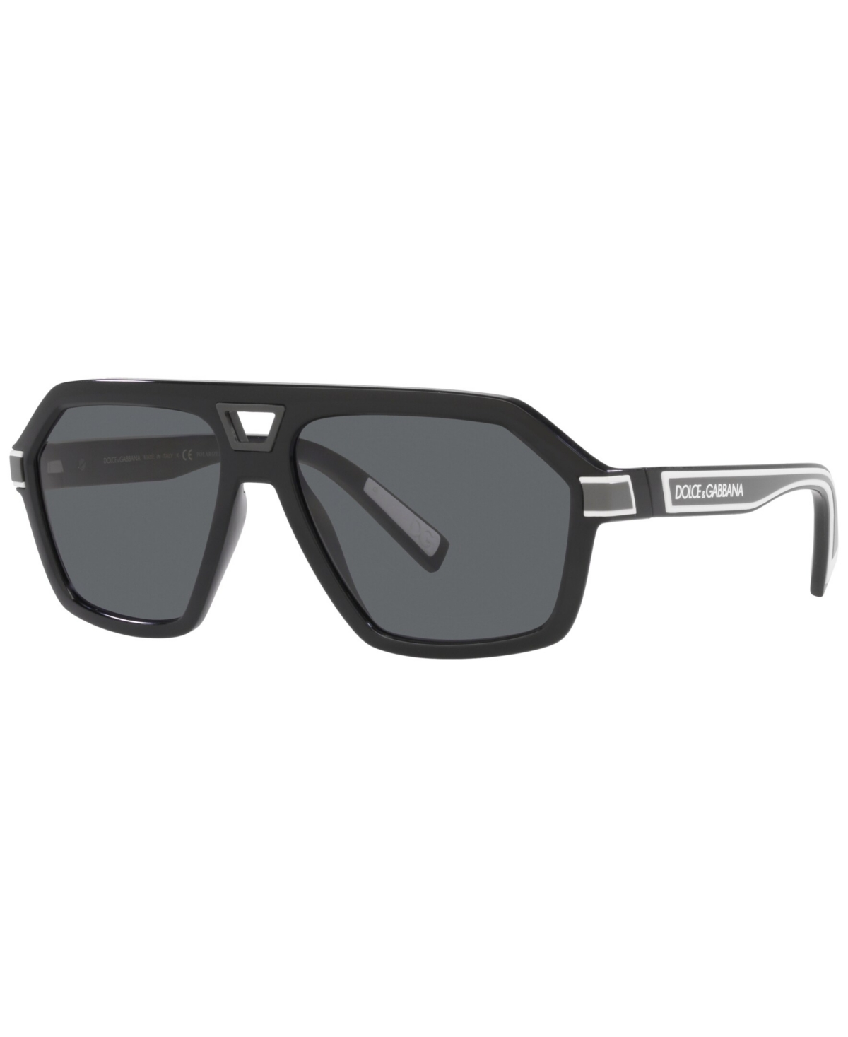 Dolce & Gabbana Men's Polarized Sunglasses, 58 In Black