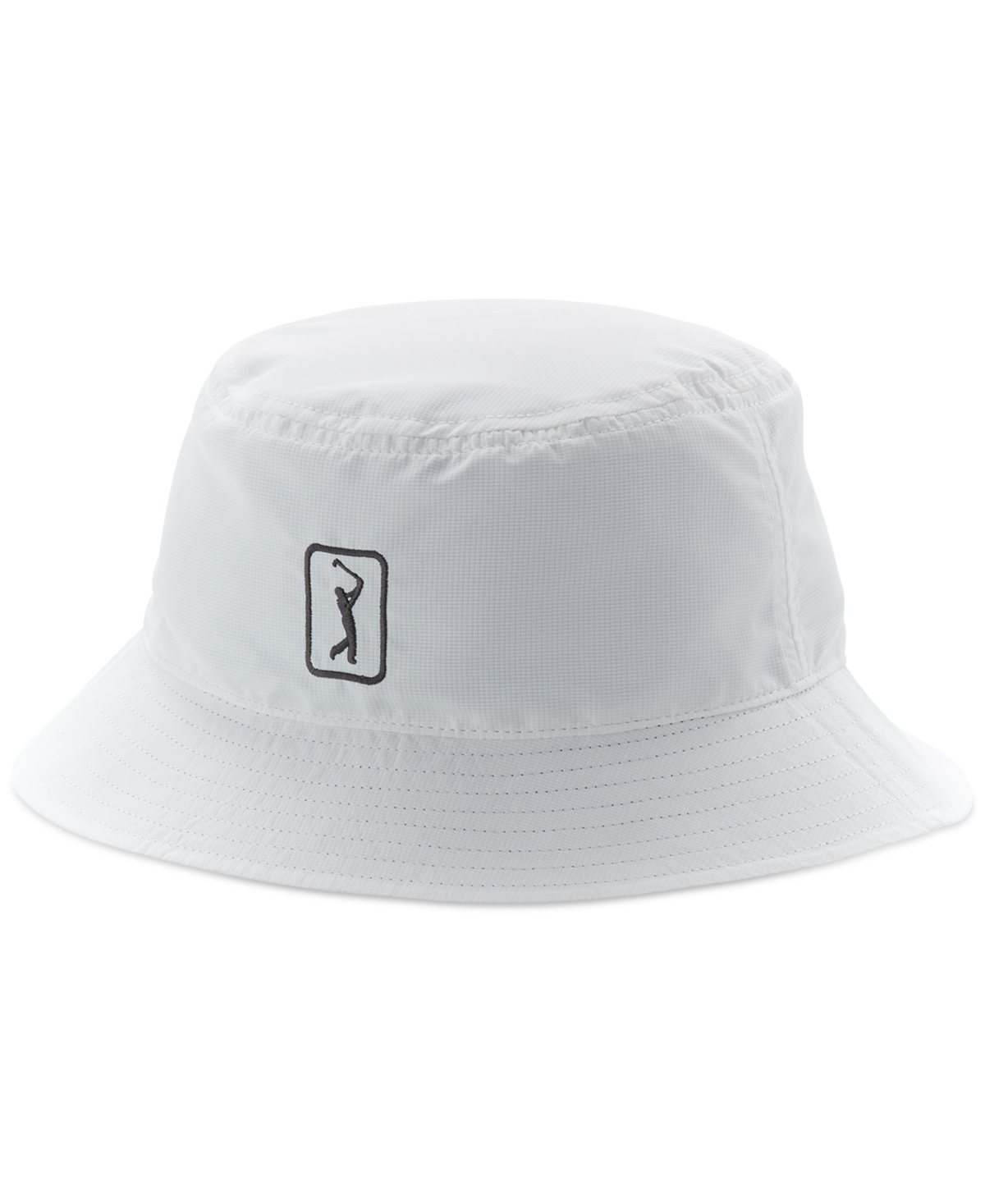 Pga Tour Men's Reversible Solid Bucket Hat In Bright White