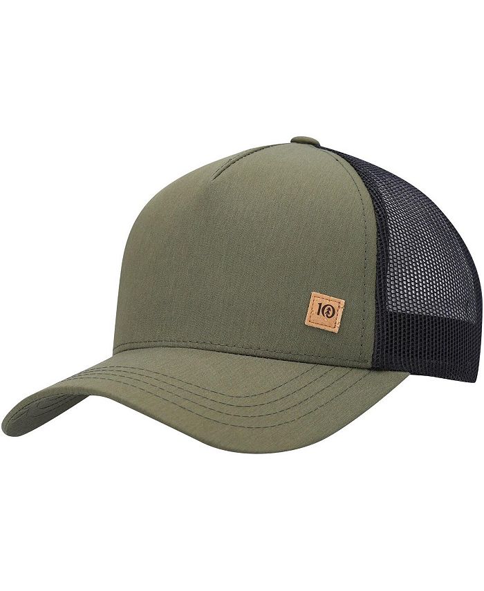 tentree Men's Olive and Black Cork Icon Destination Altitude Trucker